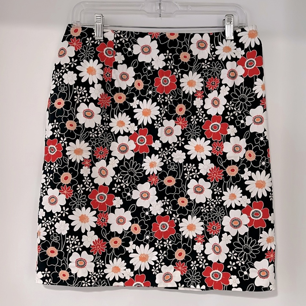 David Brooks Floral Print Skirt Size 8